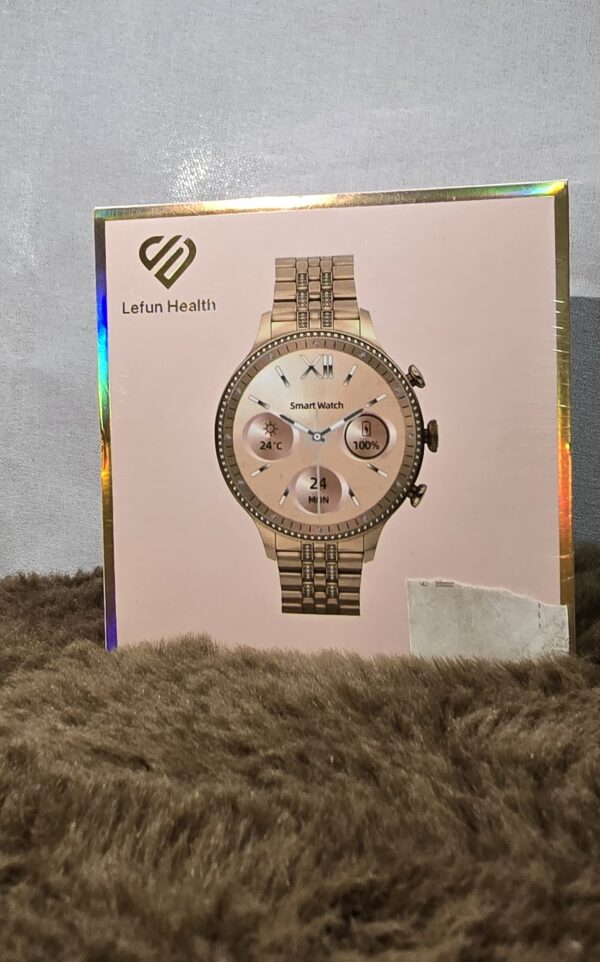 SmartFit Aen 8 Smartwatch with AMOLED HD Screen With Wellness Features Smartwatch  (Rose Gold Strap, Free Size)