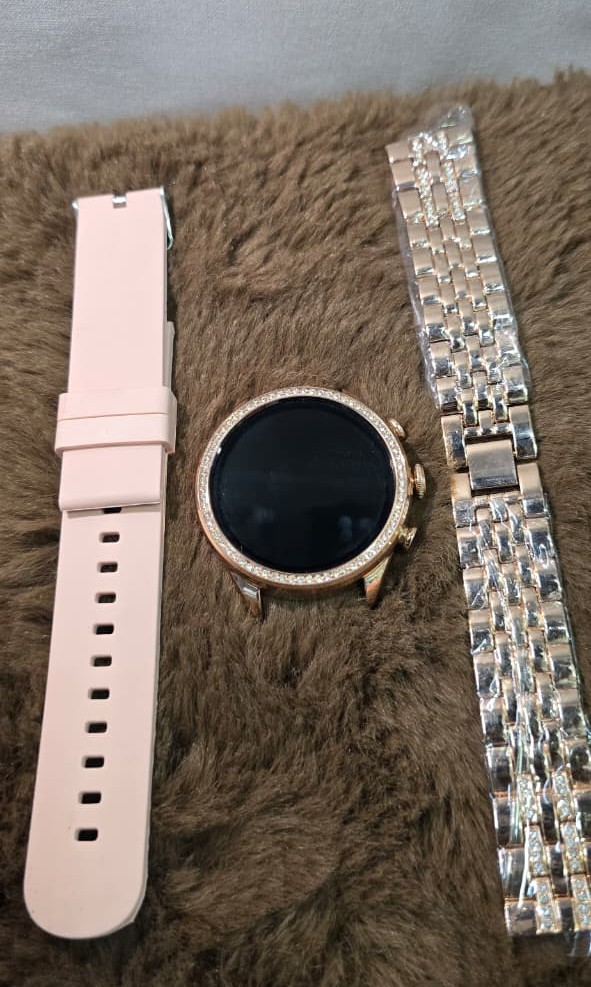 SmartFit Aen 8 Smartwatch with AMOLED HD Screen With Wellness Features Smartwatch  (Rose Gold Strap, Free Size)