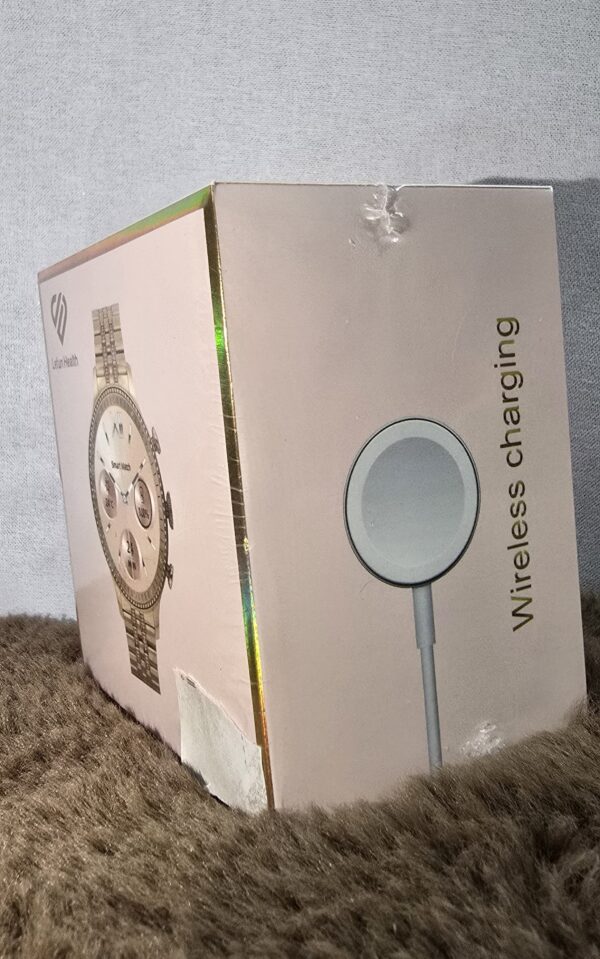 SmartFit Aen 8 Smartwatch with AMOLED HD Screen With Wellness Features Smartwatch  (Rose Gold Strap, Free Size)