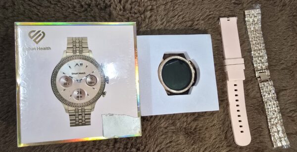 SmartFit Aen 8 Smartwatch with AMOLED HD Screen With Wellness Features Smartwatch  (Rose Gold Strap, Free Size)