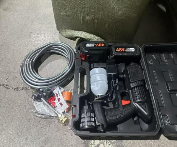 Portable Wireless Pressure Washer Gun Powerful Double 48V 12000mAh Battery