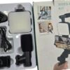 Vlogging Kit 6 in 1 for iPhone, Android (with Tripod), Mini LED + Cardioid Microphone + Phone Clip + Tripod