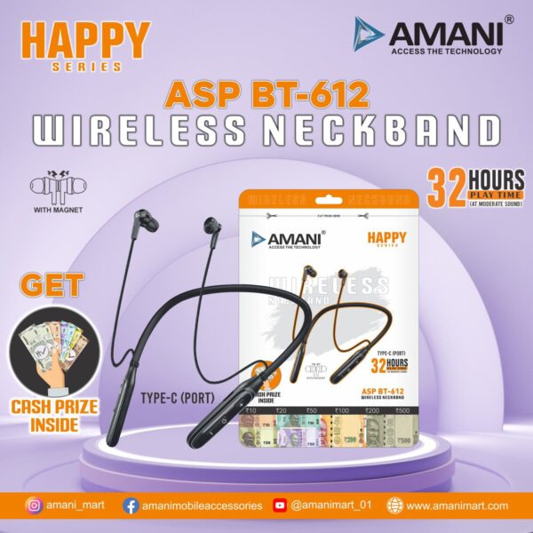 AMANI Rudra Series (ASP  BT-RUDRA 1) Wireless Neckband