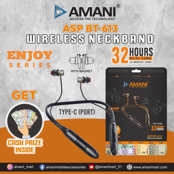 AMANI Rudra Series (ASP  BT-RUDRA 1) Wireless Neckband