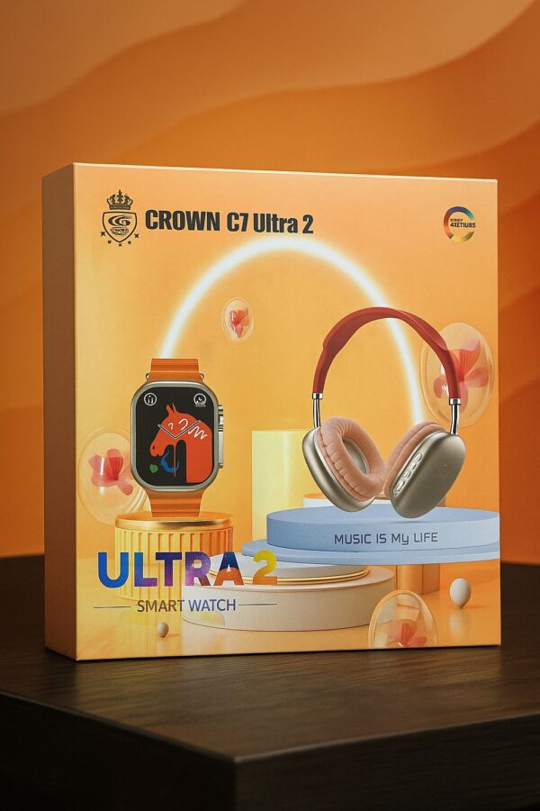 CROWN C7 Ultra 2 Smart Watch Combo