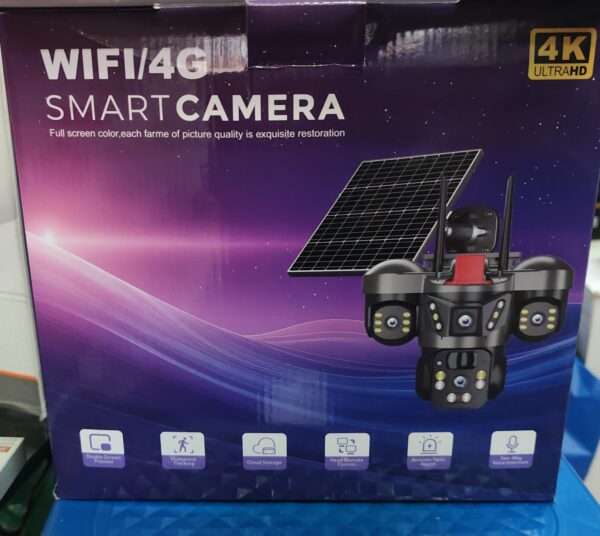 solra 3 4K Ultra HD WiFi/4G Smart Solar Security Camera with Night Vision & Motion Tracking