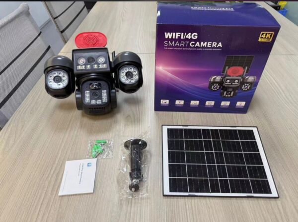 solra camera 4K Ultra HD WiFi/4G Smart Solar Security Camera with Night Vision & Motion Tracking