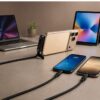 240W cable 2 240W USB Type-C Fast Charging Cable with Foldable Phone Stand | Nylon Braided | Fast Charging & Data Sync | Universal Compatibility | Black | 1.5M
