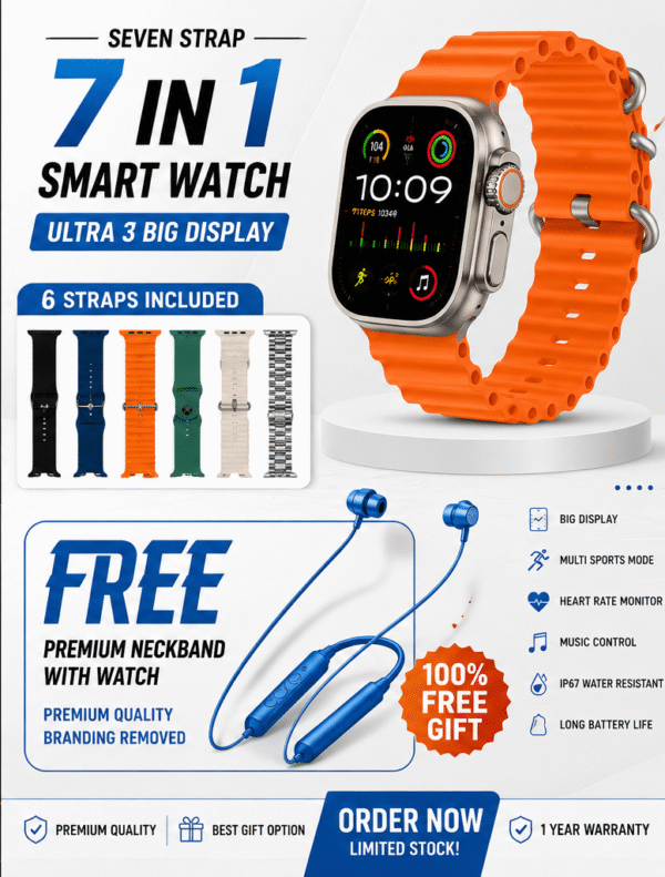 7 IN 1 SMART WATCH COMNO PACK