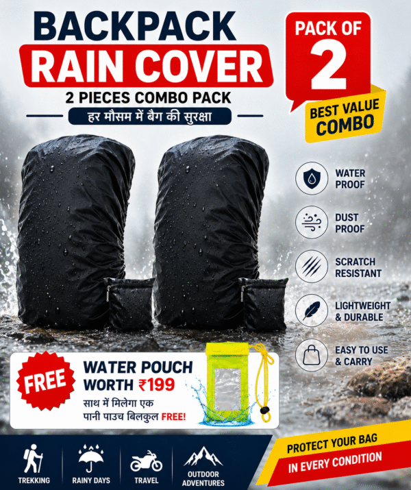ChatGPT Image Jul 26, 2026, 12_34_15 PM Bag Cover for Rain Dust Proof, Waterproof Dust Proof, Waterproof Laptop Bag Cover, School Bag Cover, Luggage Bag Cover, Trekking Bag Cover (M Pack of 2)