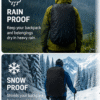 bag 2 Bag Cover for Rain Dust Proof, Waterproof Dust Proof, Waterproof Laptop Bag Cover, School Bag Cover, Luggage Bag Cover, Trekking Bag Cover (M Pack of 2)