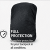 bag 5 Bag Cover for Rain Dust Proof, Waterproof Dust Proof, Waterproof Laptop Bag Cover, School Bag Cover, Luggage Bag Cover, Trekking Bag Cover (M Pack of 2)