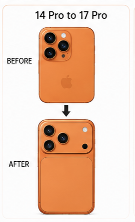 14pro to 17pro converter orange colour