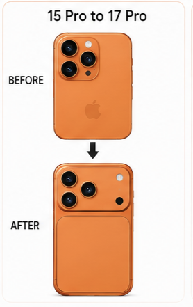 15pro to 17pro converter orange colour