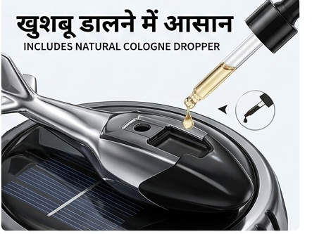 CATIANPAI Solar-Powered Helicopter Car Air Freshener & Perfume Diffuser