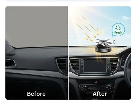 CATIANPAI Solar-Powered Helicopter Car Air Freshener & Perfume Diffuser