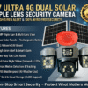 G17 4G Dual Solar Triple Lens Camera – 1 Year Warranty