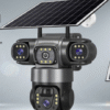 3-Lens Solar Powered 4G/WiFi Security CCTV Camera with Solar Panel G25 model