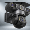 3-Lens Solar Powered 4G/WiFi Security CCTV Camera with Solar Panel G25 model